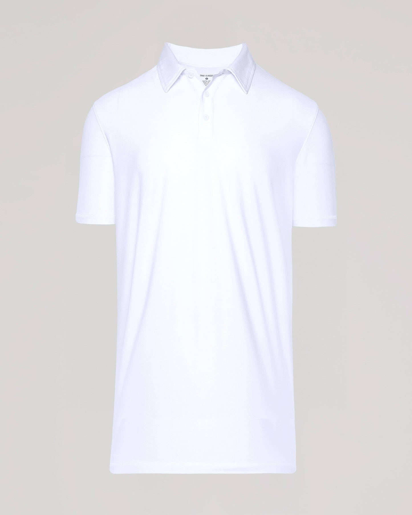 True Classic - White Short Sleeve Tall Active Polo