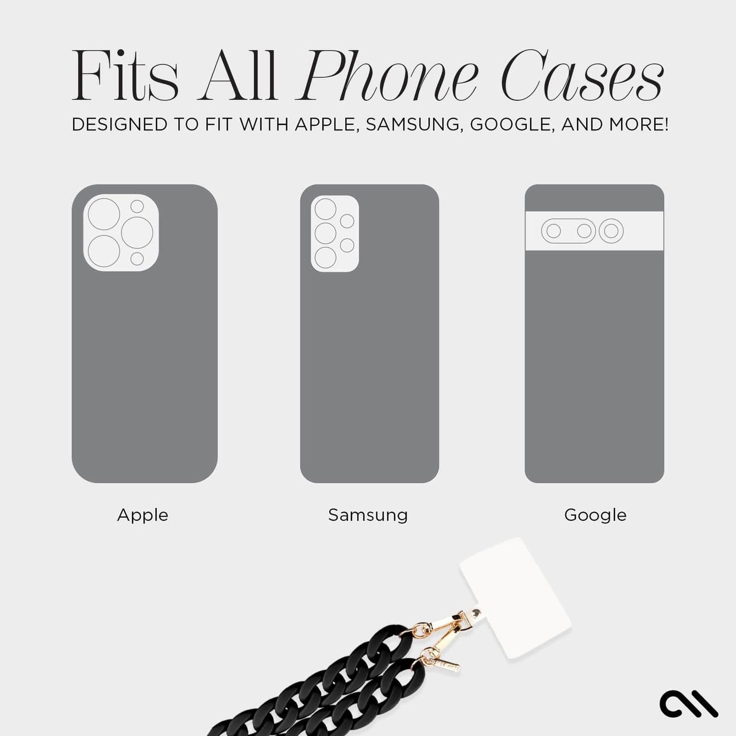 Case-Mate - Black Chain Phone Crossbody