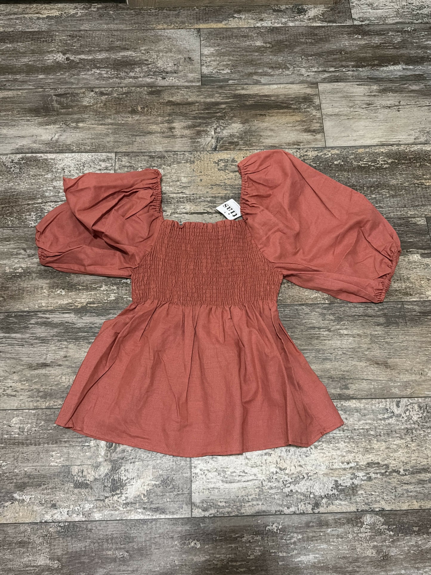Rust blouse- size large
