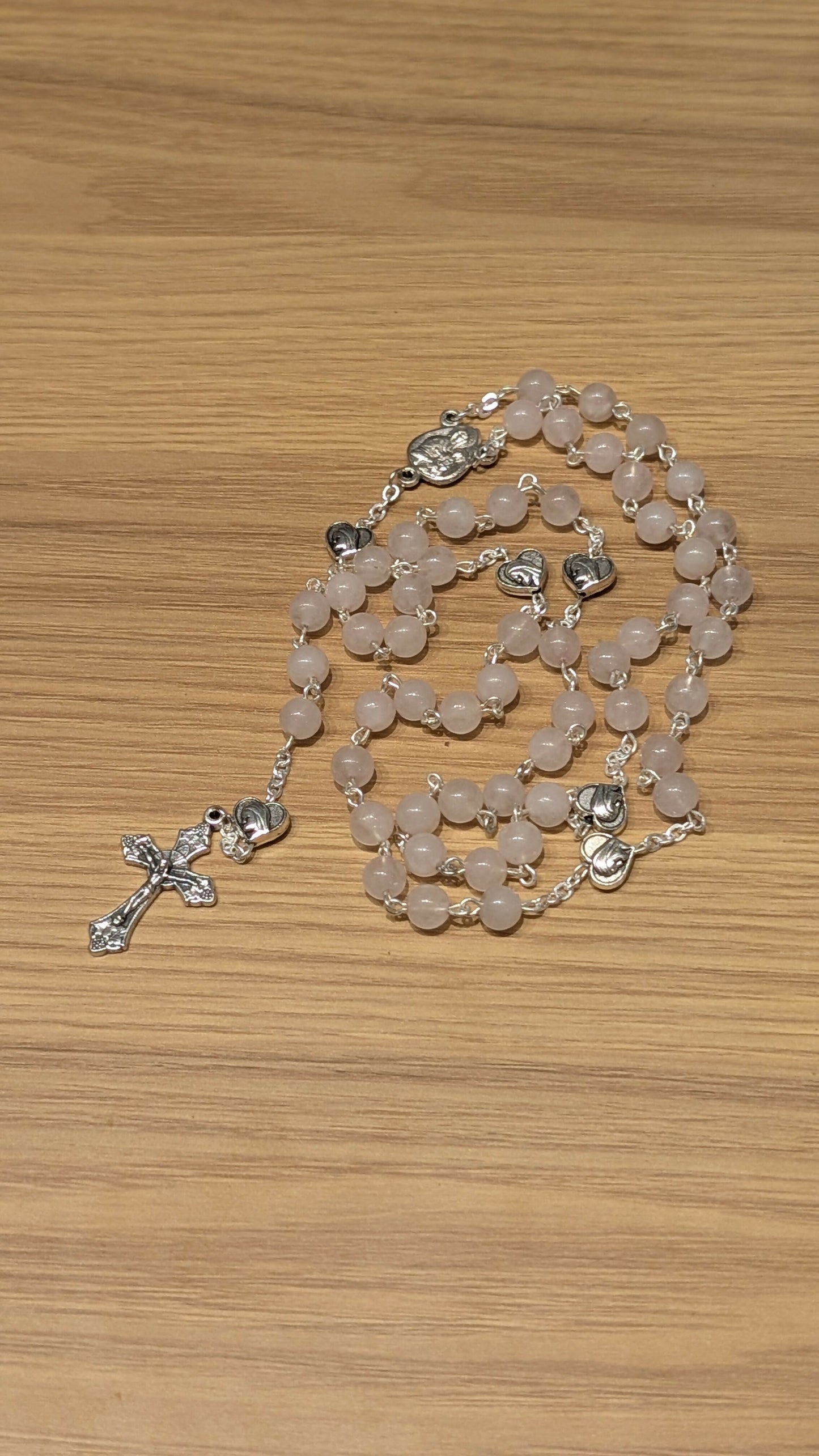Natural stone rosary