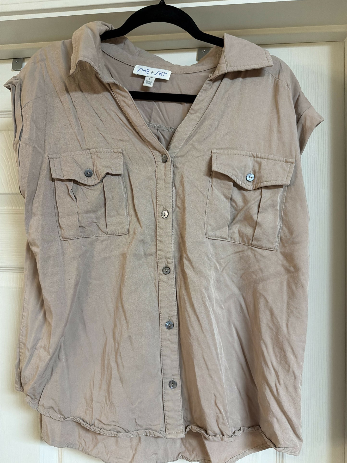 Tan shirt size Large