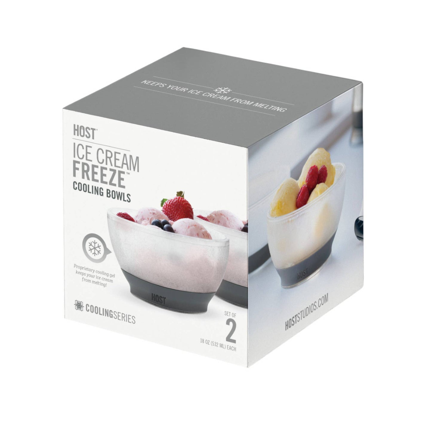 HOST - Ice Cream FREEZE™ Cooling Bowls w/ Cooling Gel - Set of 2