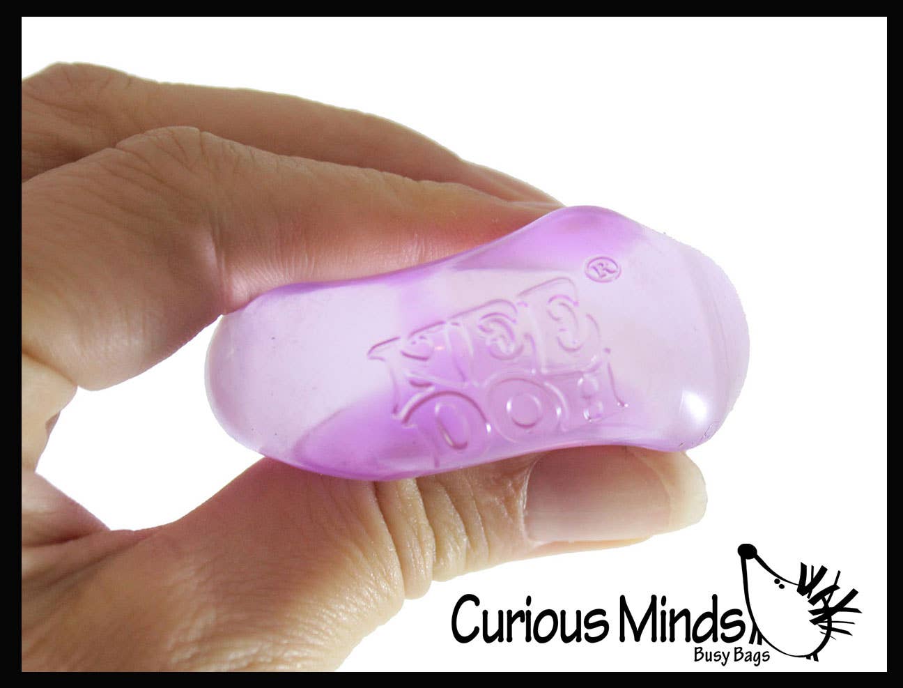 Curious Minds Toys - 1 NeeDoh Teenie Nice Ice Cube Baby Ice Sugar Ball - Thick Gl