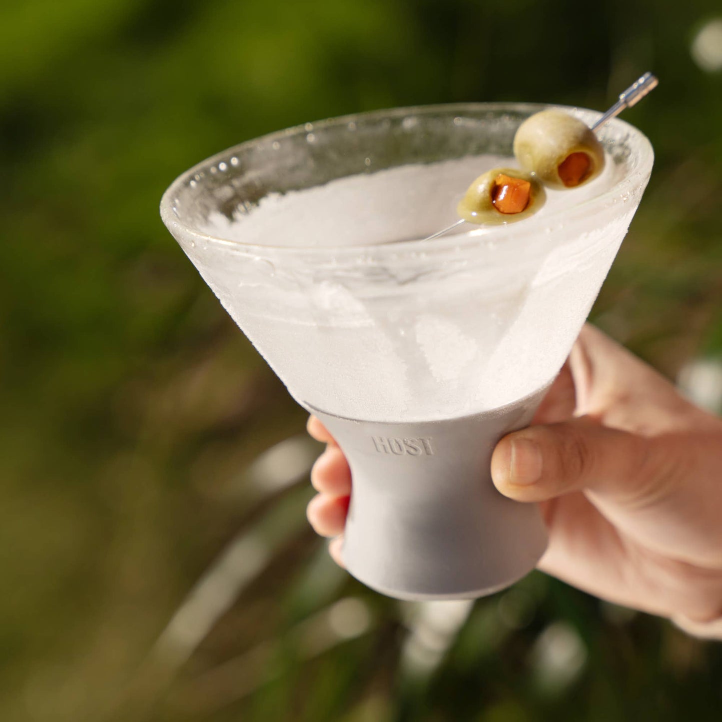 HOST - Glass FREEZE™ Cooling Martini Glasses - Gray - Set of 2