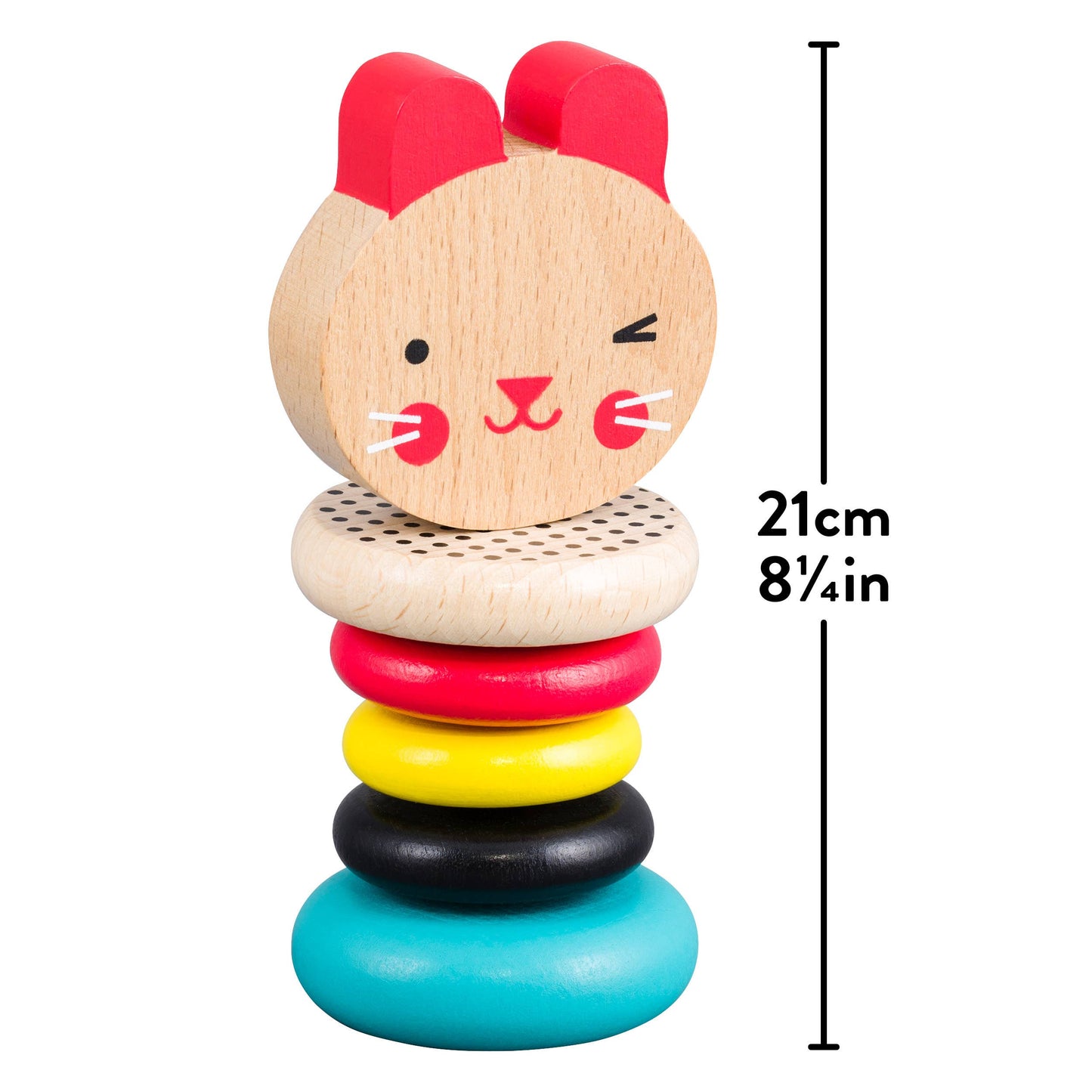 Chronicle Books - Wooden Rattle Modern Bunny