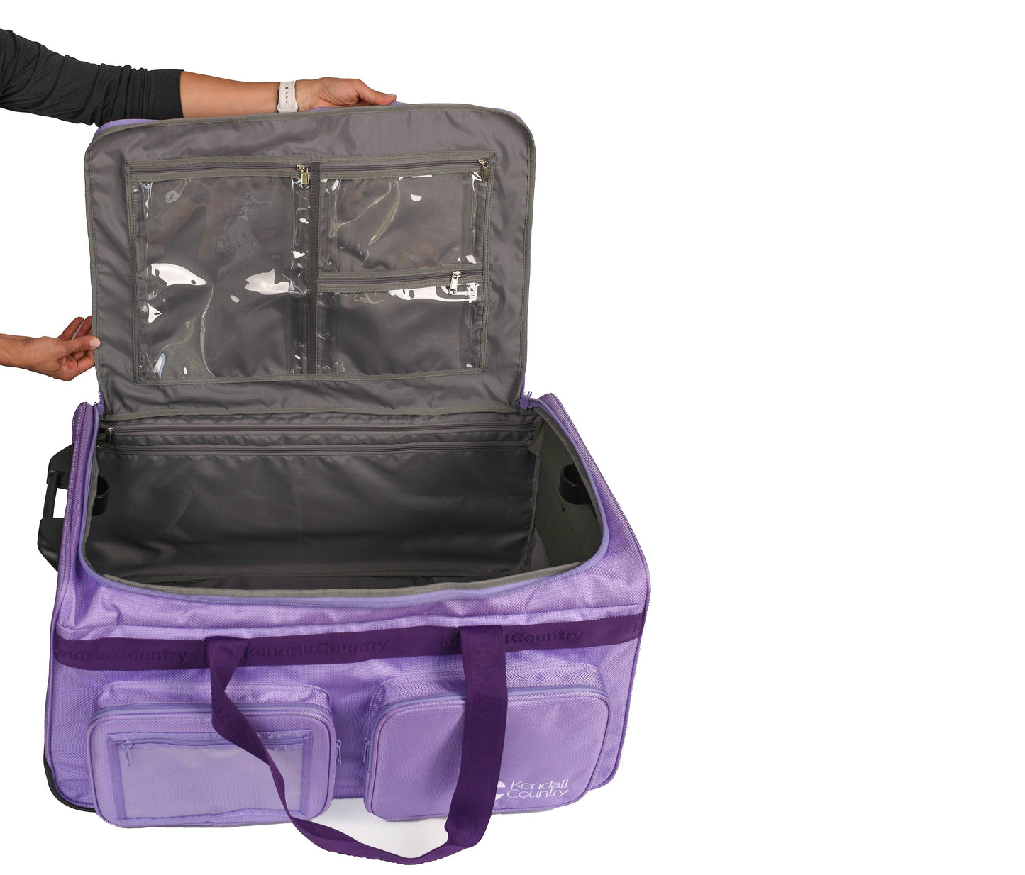 Kendall Country - Collapsible Costume Rolling Dance Bag with Garment Rack -28"