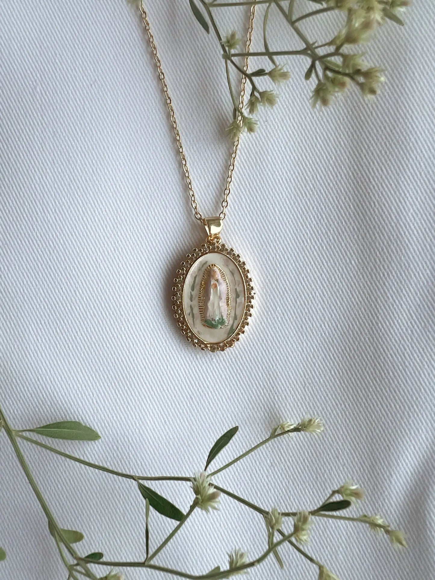 Harleigh Leonards Designs - Our Lady in Lavender Necklace