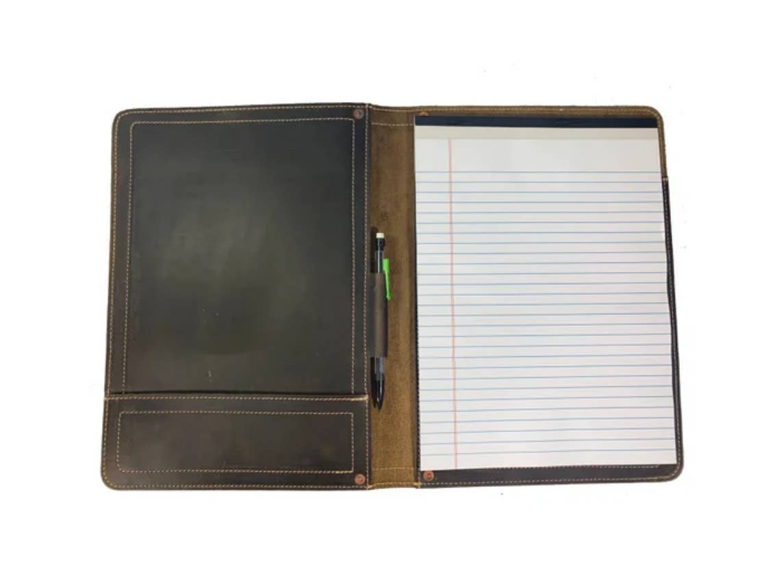 Oak River Company - Large Leather Legal Note Pad Portfolio