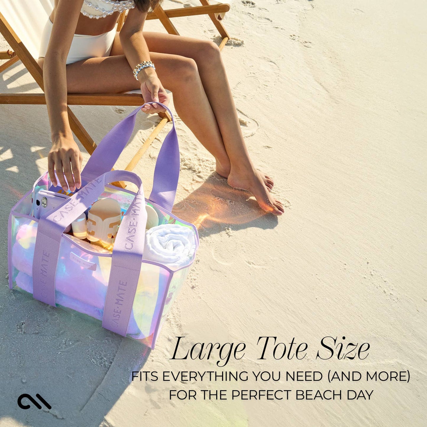 Case-Mate - Case-Mate Soap Bubble Beach Tote Shoulder Bag - Iridescent