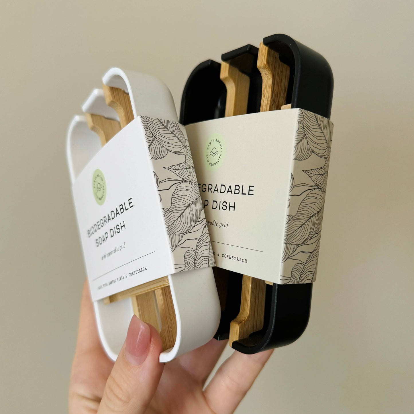 Biodegradable Soap Dish Tray - White