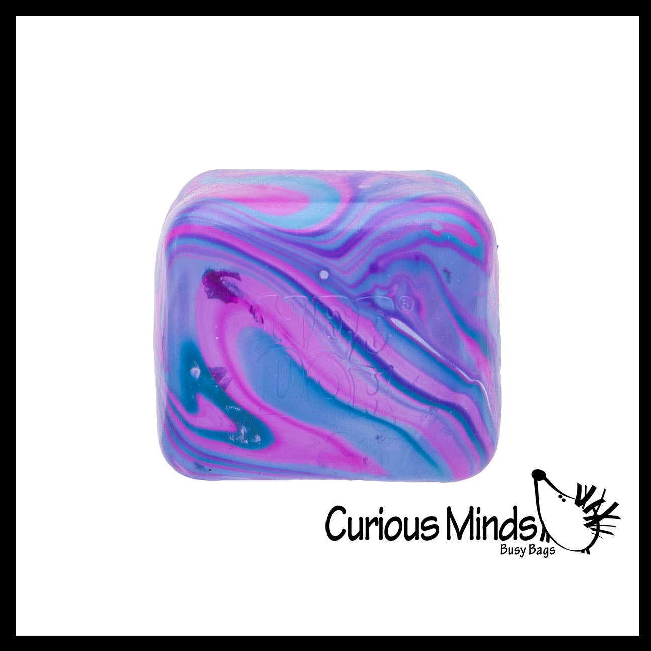 Curious Minds Toys - 1 Swirl NeeDoh Nice Cube Ice Sugar Ball - Thick Glue/Gel