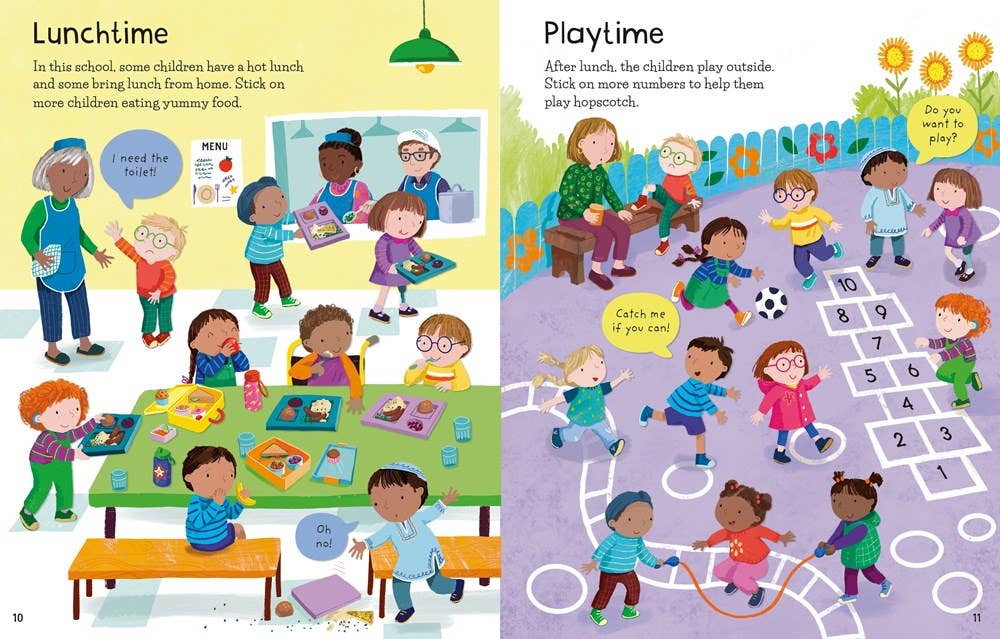 HarperCollins - First Sticker Book Starting Kindergarten : Usborne