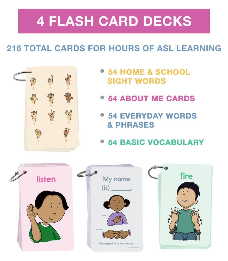 Carson Dellosa Sign Language Flash Cards
