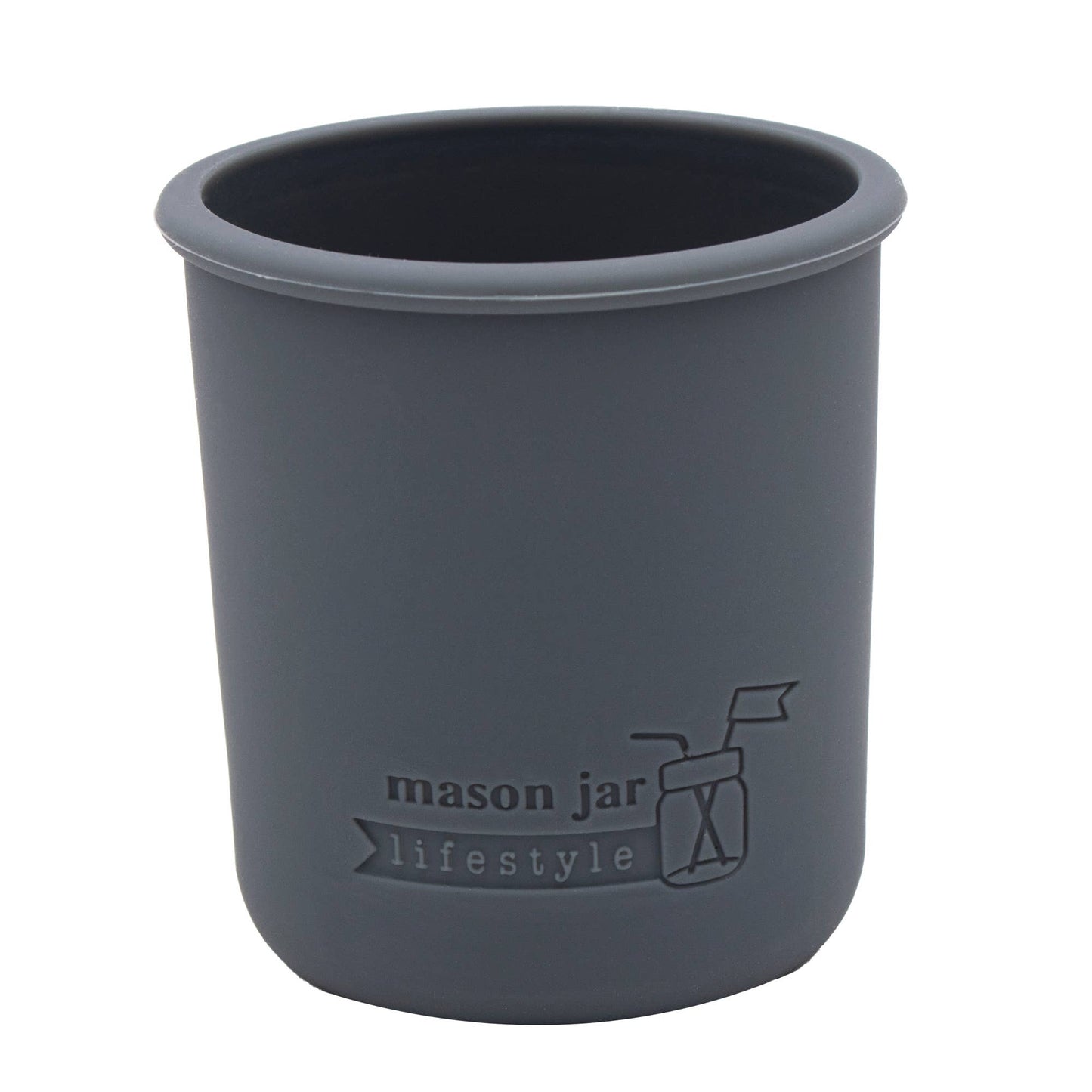 Mason Jar Lifestyle - Silicone Sleeve for Regular Mouth Half Pint 8oz Mason Jars