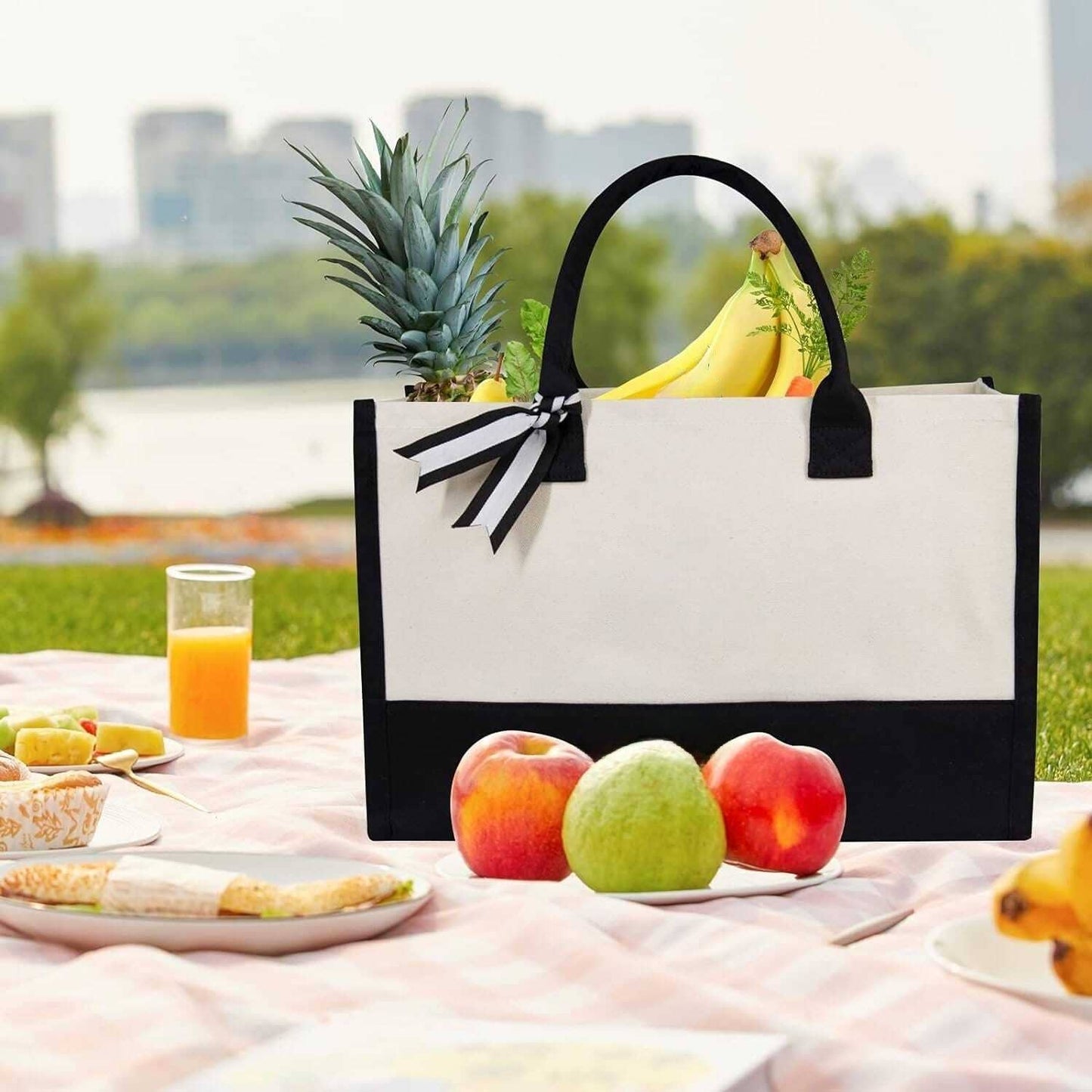 Alo Organic International - Customizable High Quality Canvas Tote Bag for Women