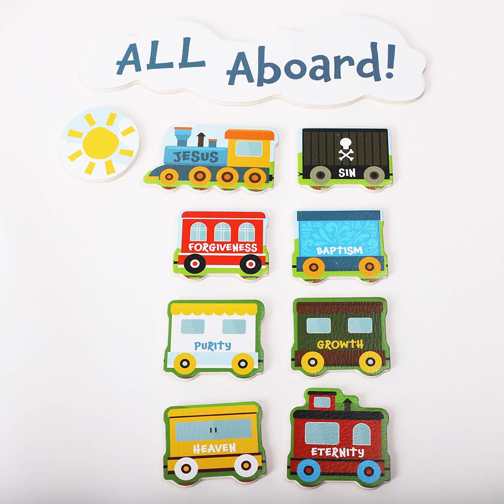 Swanson Christian Products - Wooden Puzzle - Chunky Pieces - Plan of Salvation Train