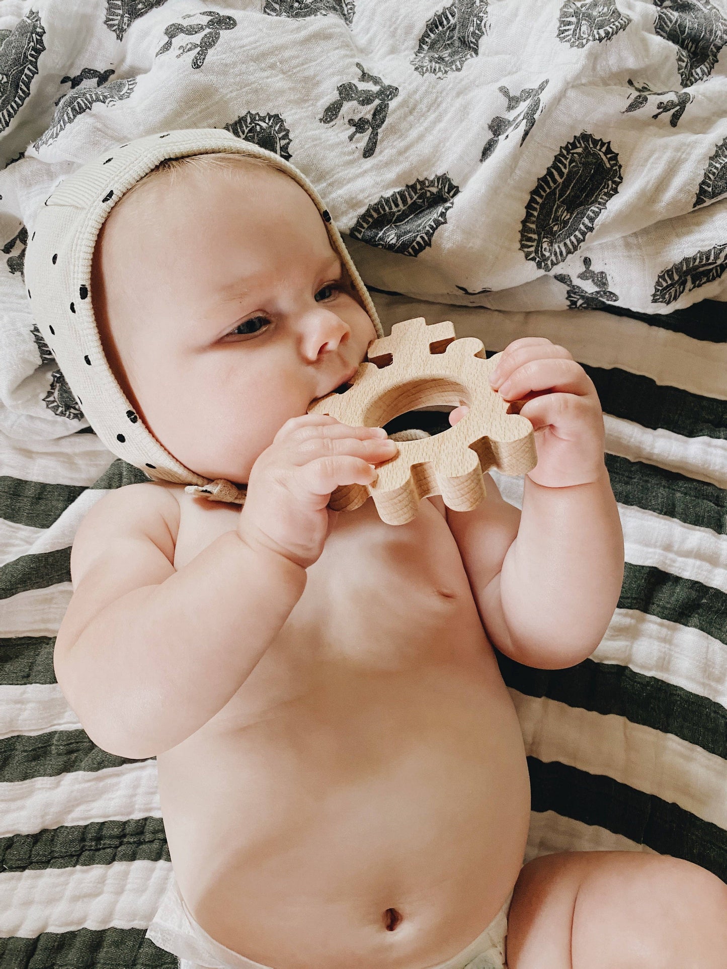 Be A Heart - Baby's First Rosary | Catholic Wooden Teether | Baby Gift