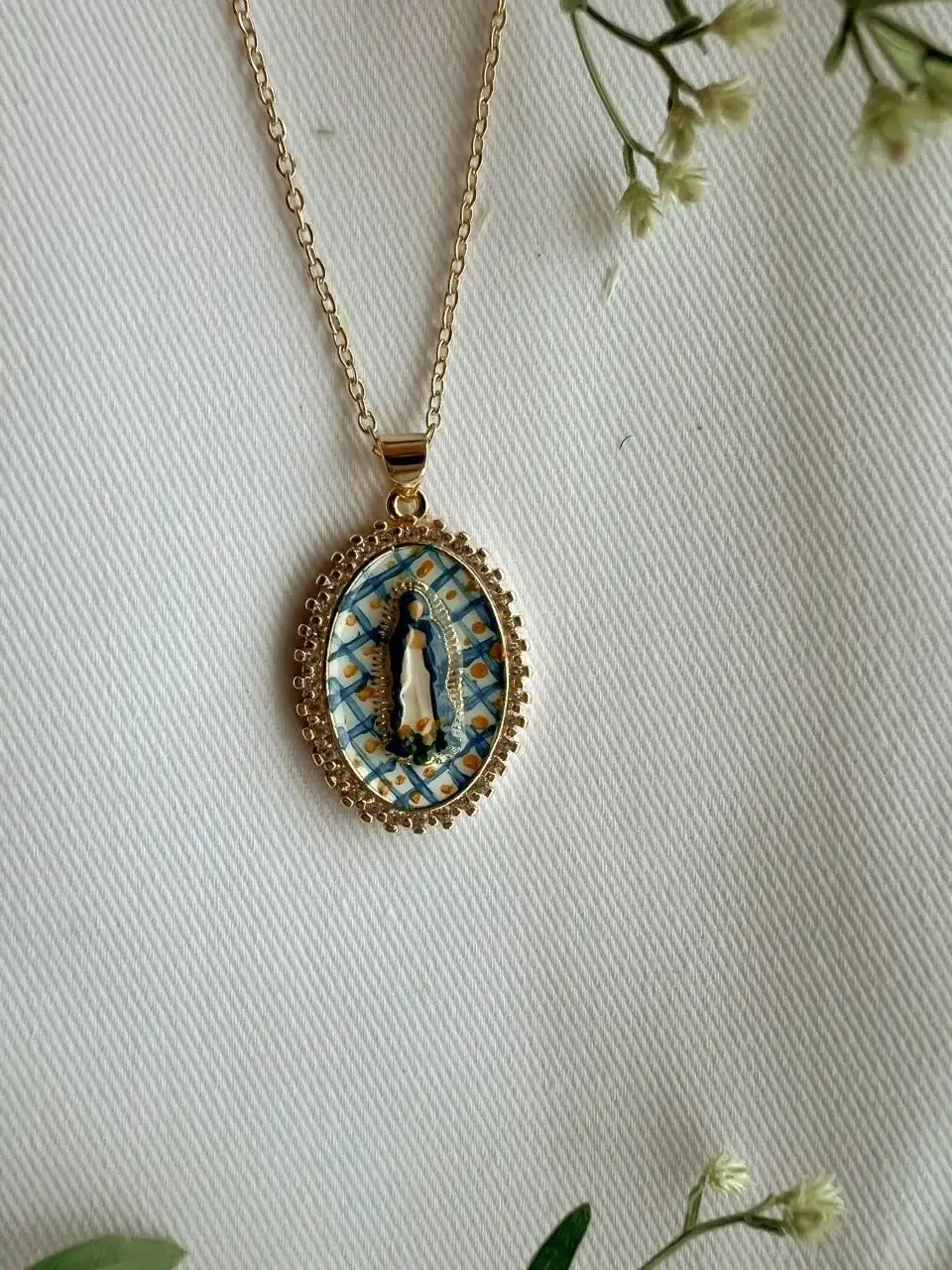Harleigh Leonards Designs - Mary in Gingham Necklace