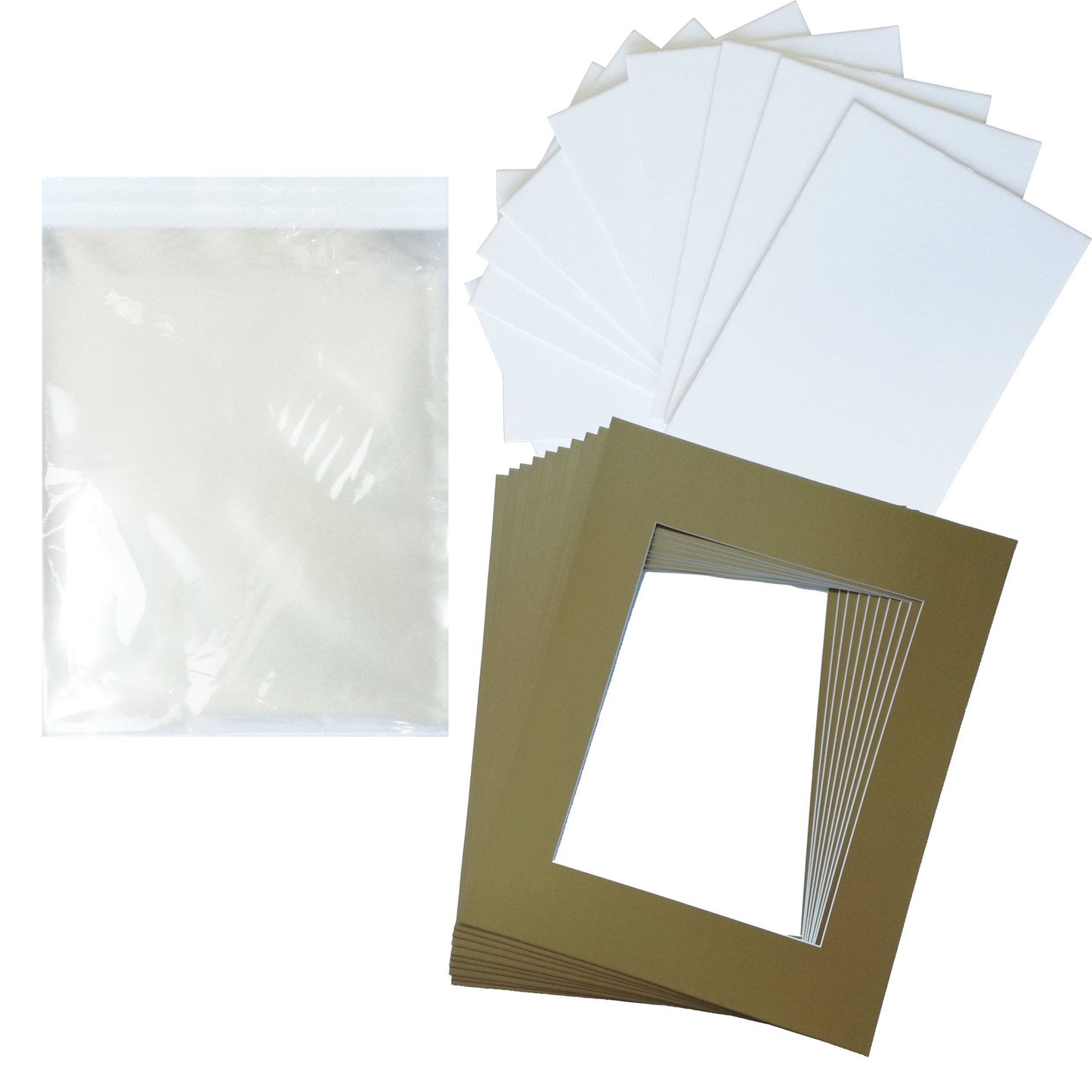 Studio 500 Inc. - Studio 500 10-Pack Picture Mats for 16"x20" frame with 11"x14" Opening (Various Colors)