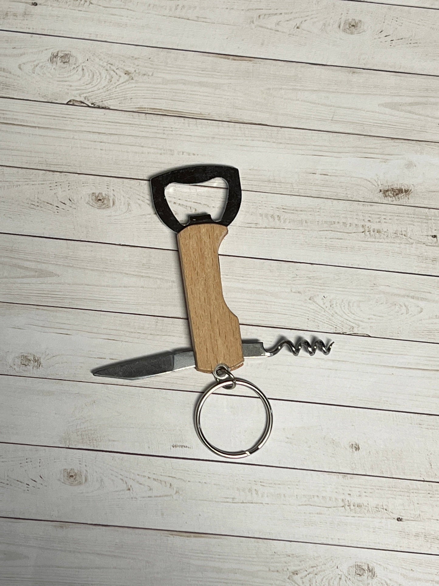 KW Laser Supplies - Bottle/Wine Opener Keychain