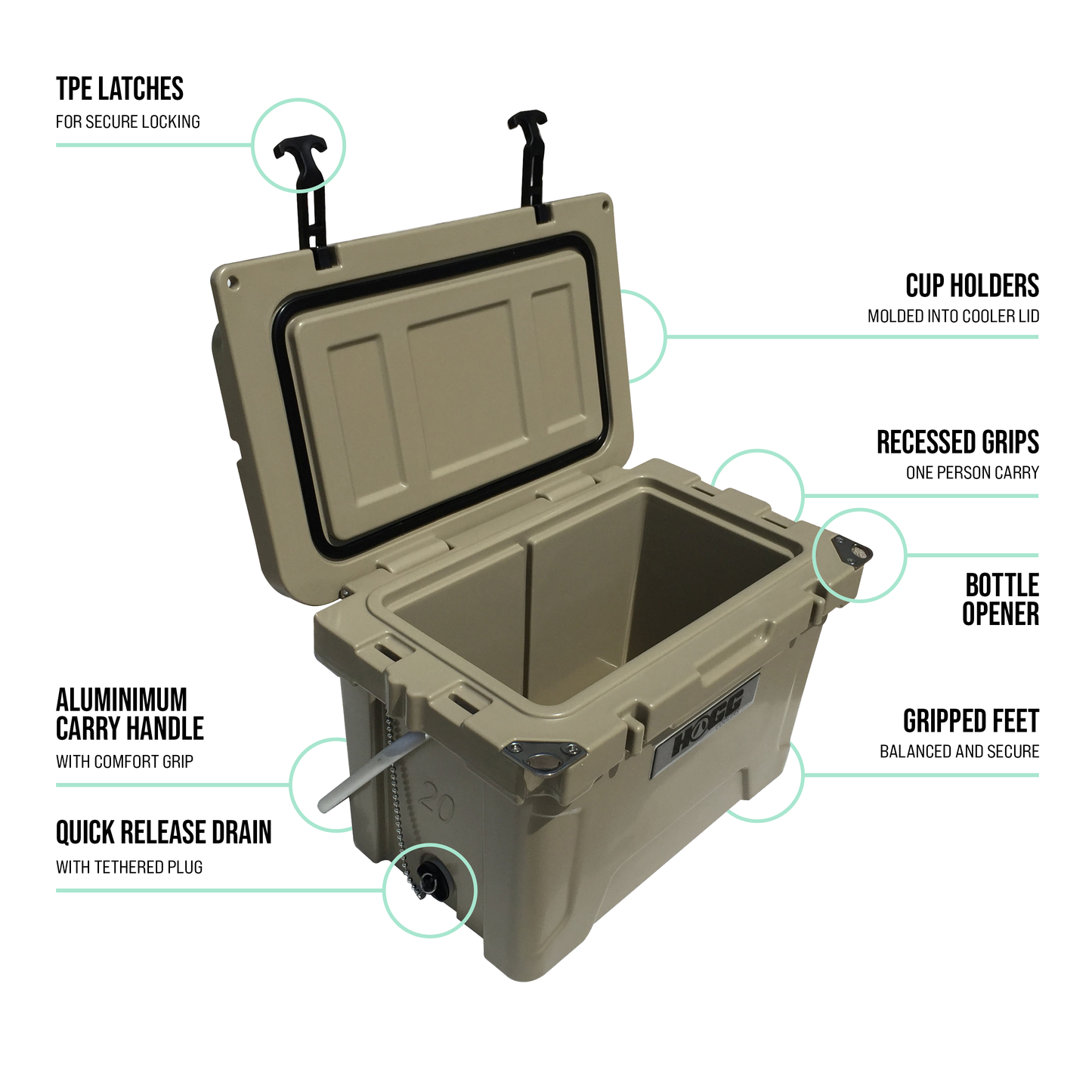 Hogg Outfitters - 20QT COOLER