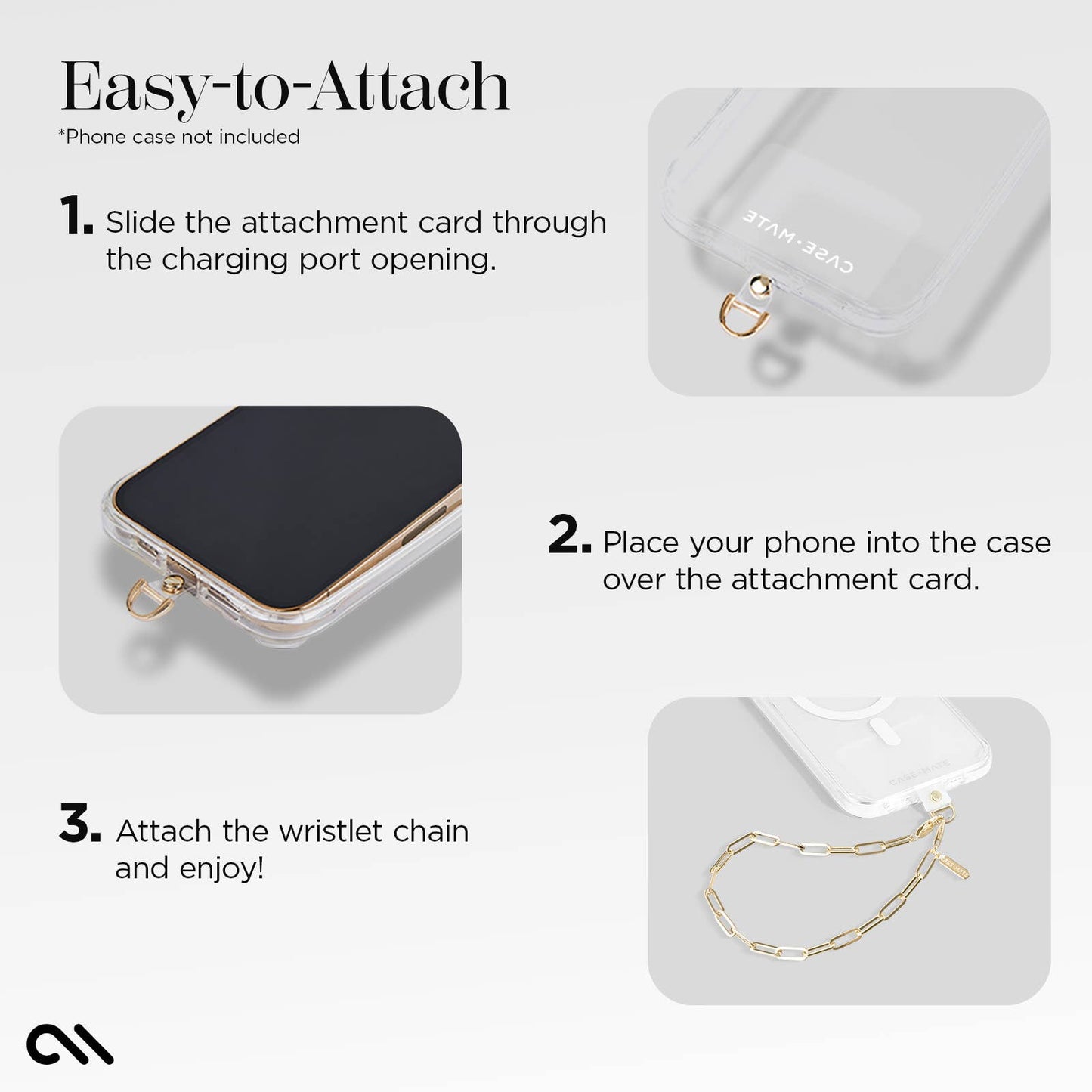 Case-Mate - Chunky Chain Phone Wristlet (Gold)