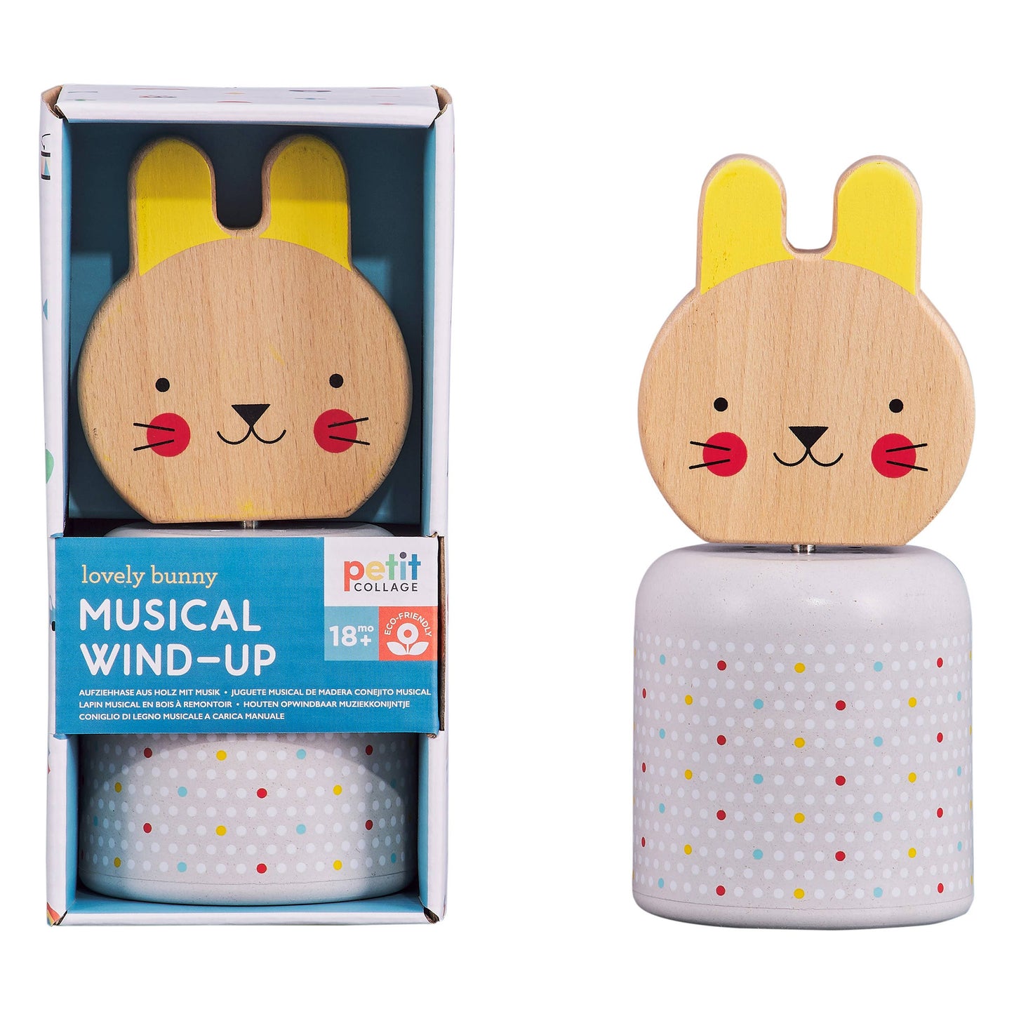 Chronicle Books - Wooden Wind-Up Musical Bunny