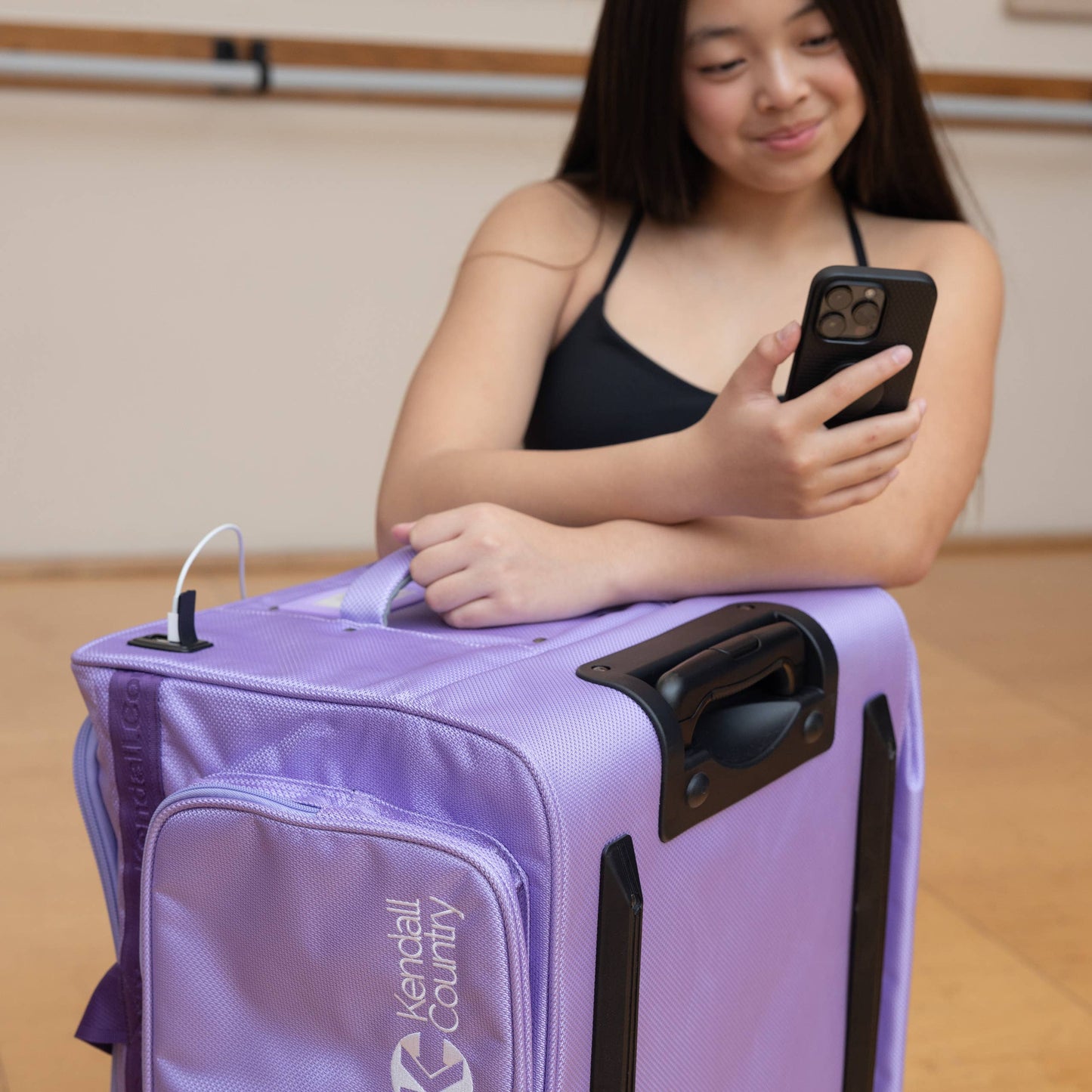 Kendall Country - Collapsible Costume Rolling Dance Bag with Garment Rack -28"