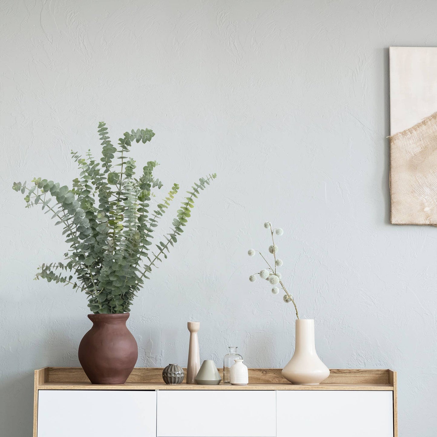 Andaluca - Fresh Eucalyptus Silver Dollar + Baby Blue Mixed Bunches