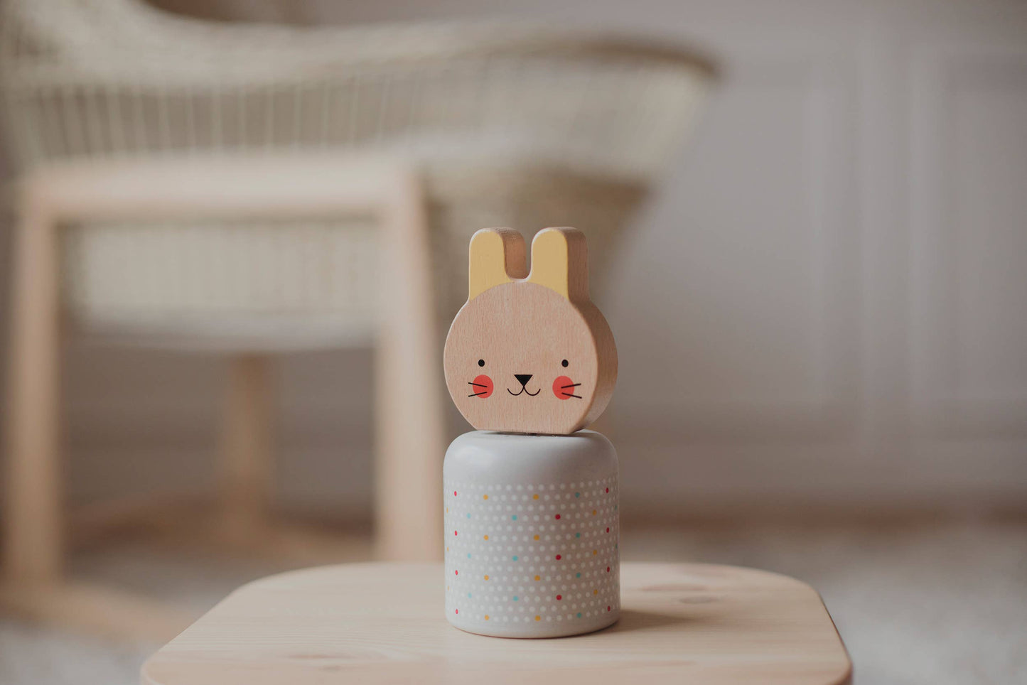 Chronicle Books - Wooden Wind-Up Musical Bunny