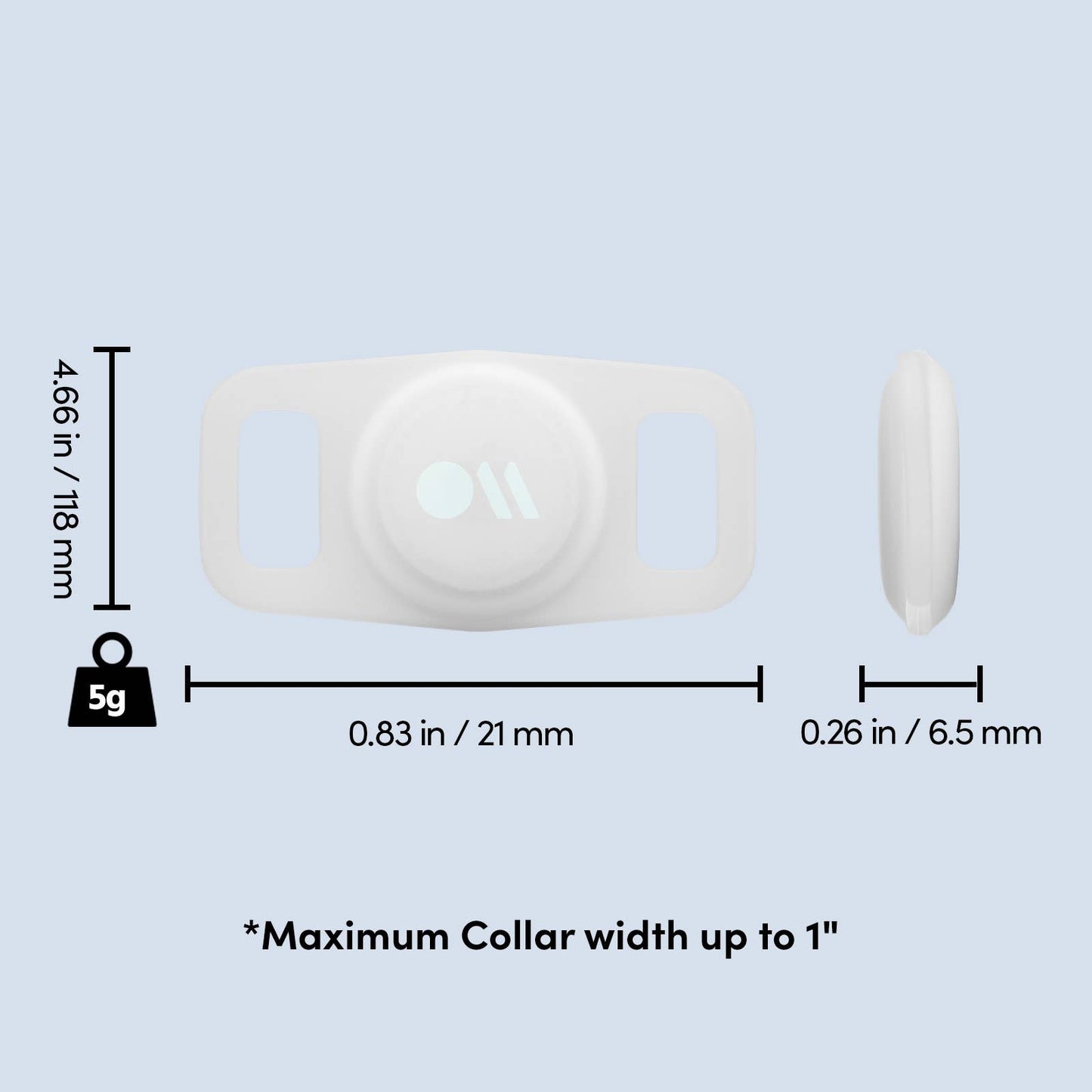Case-Mate - AirTag Case for Dog Collars (Glow in the Dark) - AirTag Case