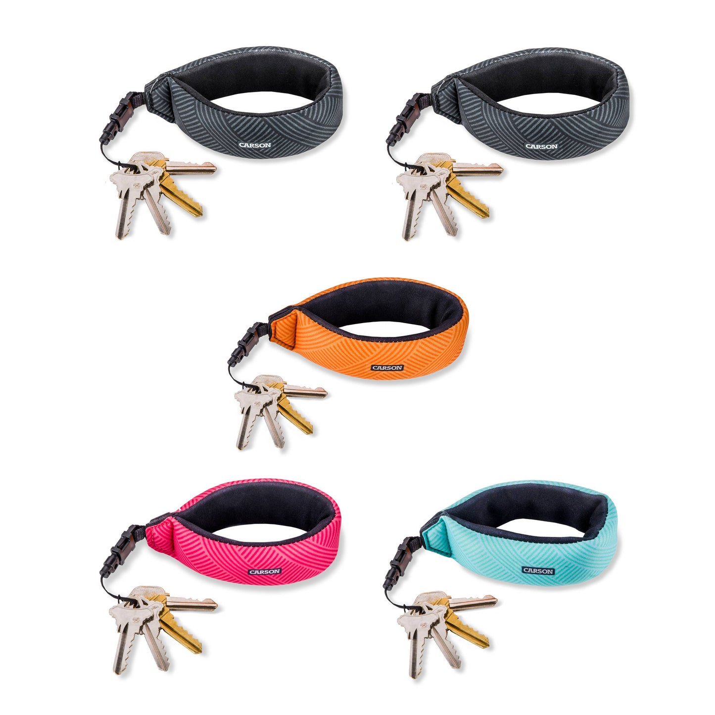 Carson - Floating Neoprene Wrist Strap for Keys or Valuables