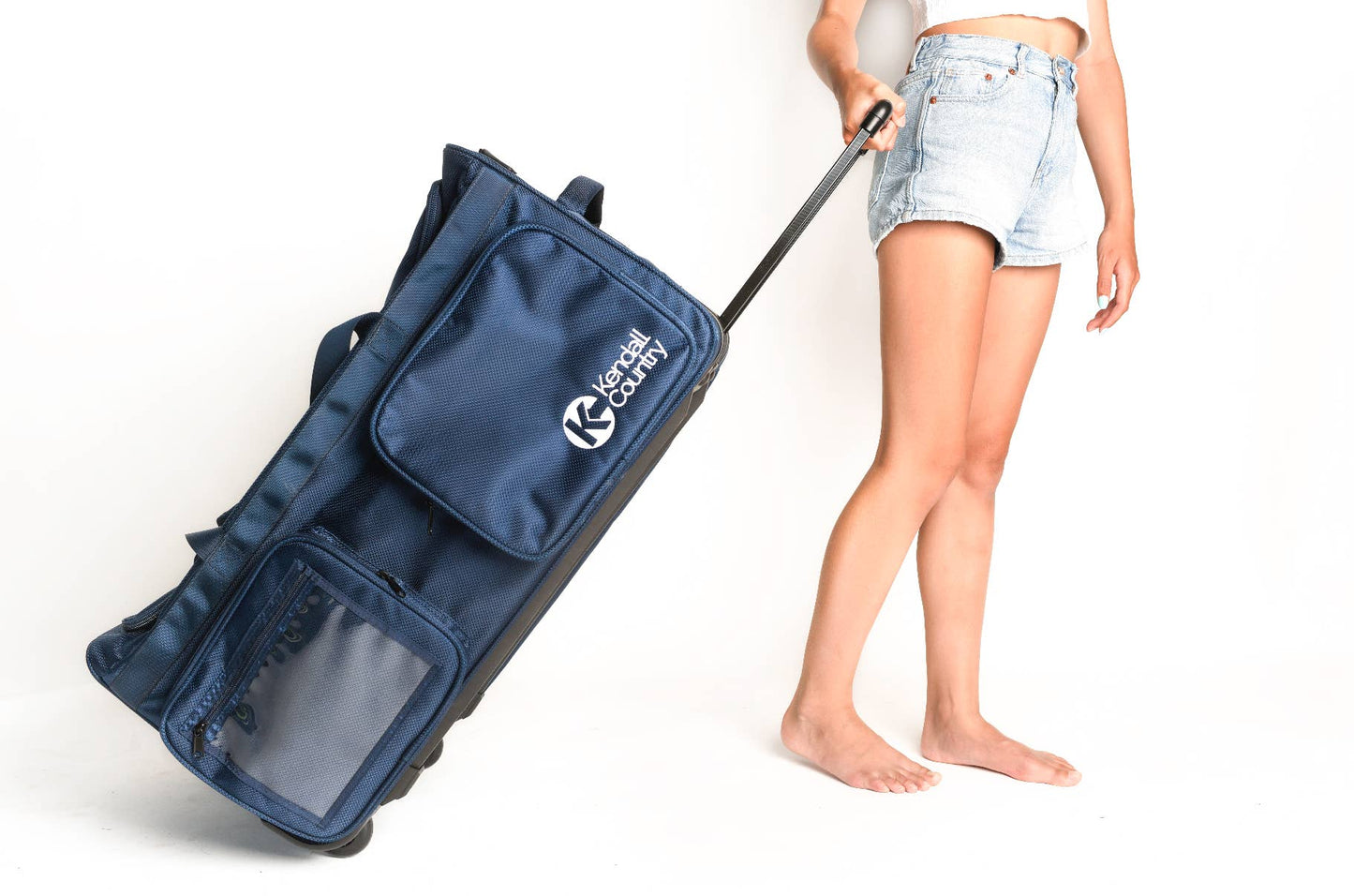 Kendall Country - Collapsible Costume Rolling Dance Bag with Garment Rack -28"