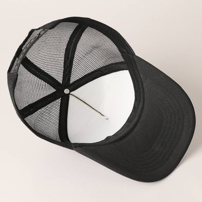 Fashion City - Solid Color Foam Mesh Back Trucker Hat