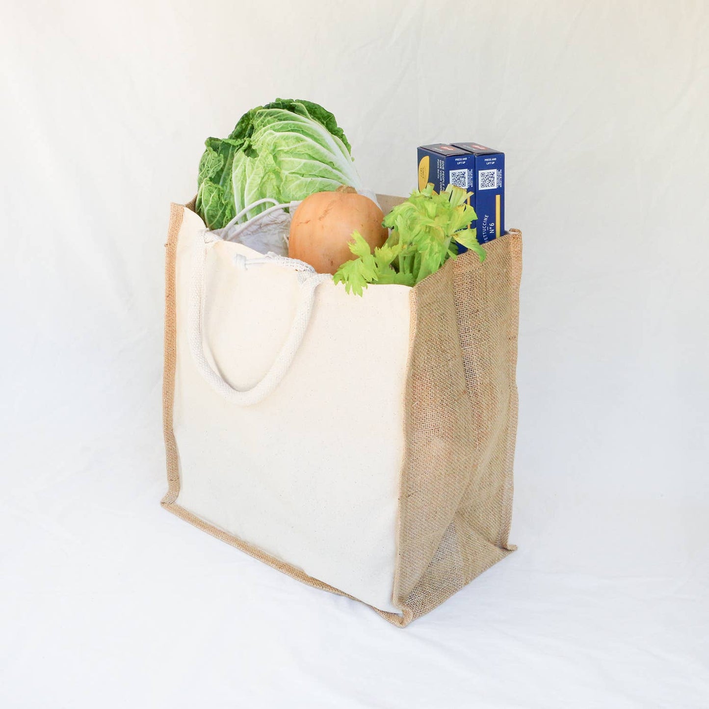 Simple Ecology - Organic Canvas & Jute Tote -Simple Ecology