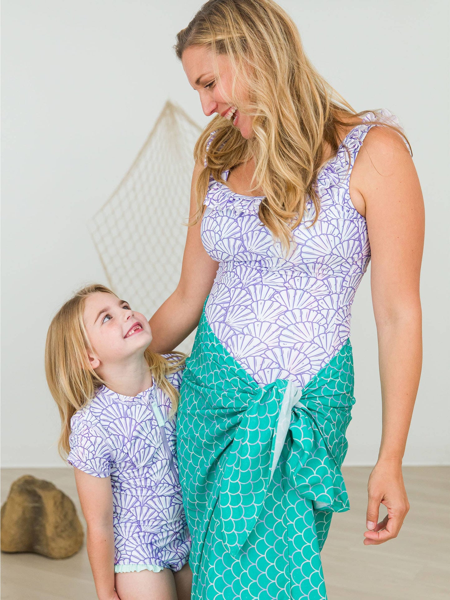 RuffleButts + RuggedButts - Women's Sparkle Scales Convertible Sarong