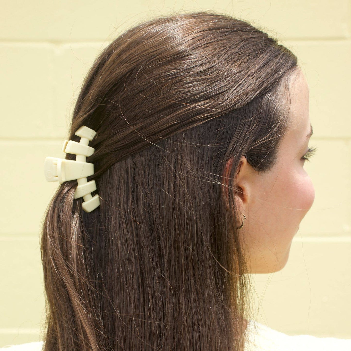 TELETIES - Classic Hair Clip | Small | Butter Yellow