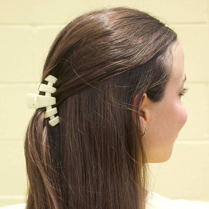 TELETIES - Classic Hair Clip | Small | Butter Yellow
