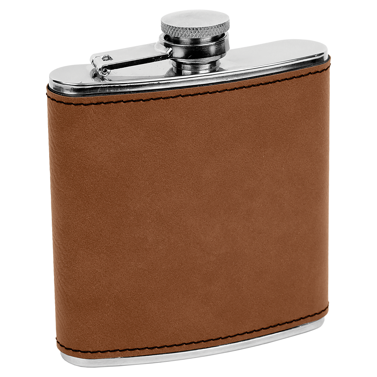 The Rural Home - Custom Engraved Leatherette Flask – Custom Wholesale Gift