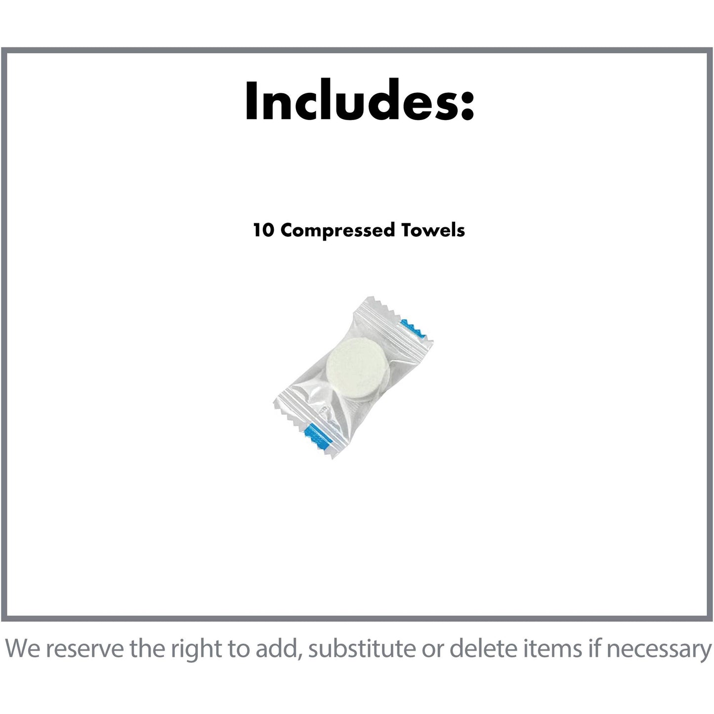Potty Packs - Compressed Towels - 10 Pack: Compact Convenient Towels