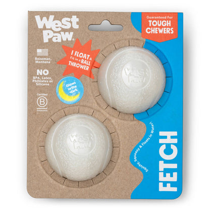West Paw - Boundr® 2-Pack Dog Toy Ball for Play, Chew, and Fetch