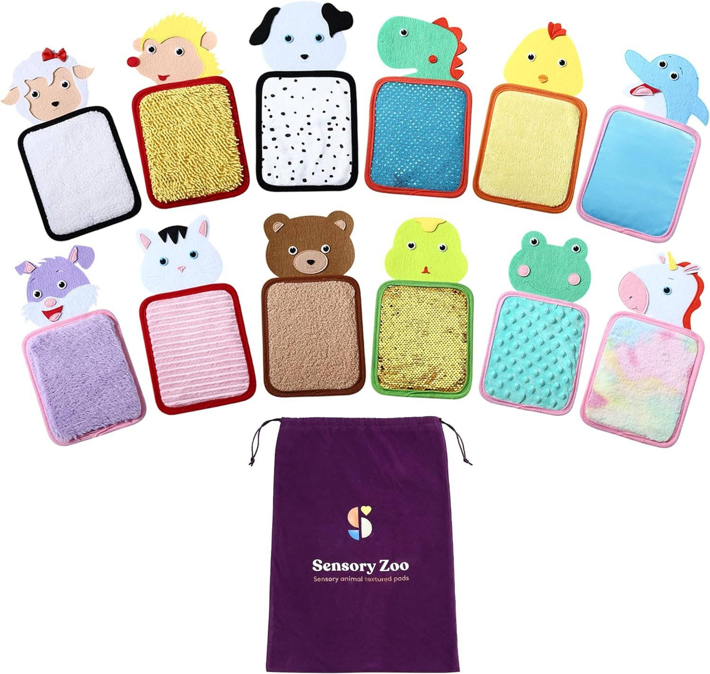 Special Supplies - Special Supplies Sensory Zoo Animal Mats, 10 Sets, Tactile Stimulation for Kids, Supports Autistic and Processing Challenges, Calming and Stimulating Early Learning Play
