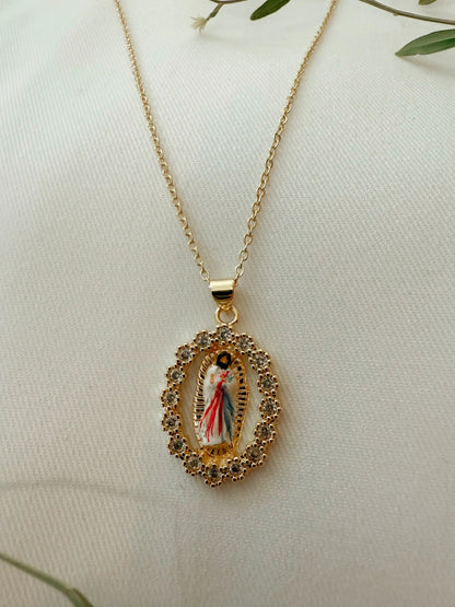 Harleigh Leonards Designs - Jesus In Divine Mercy Necklace