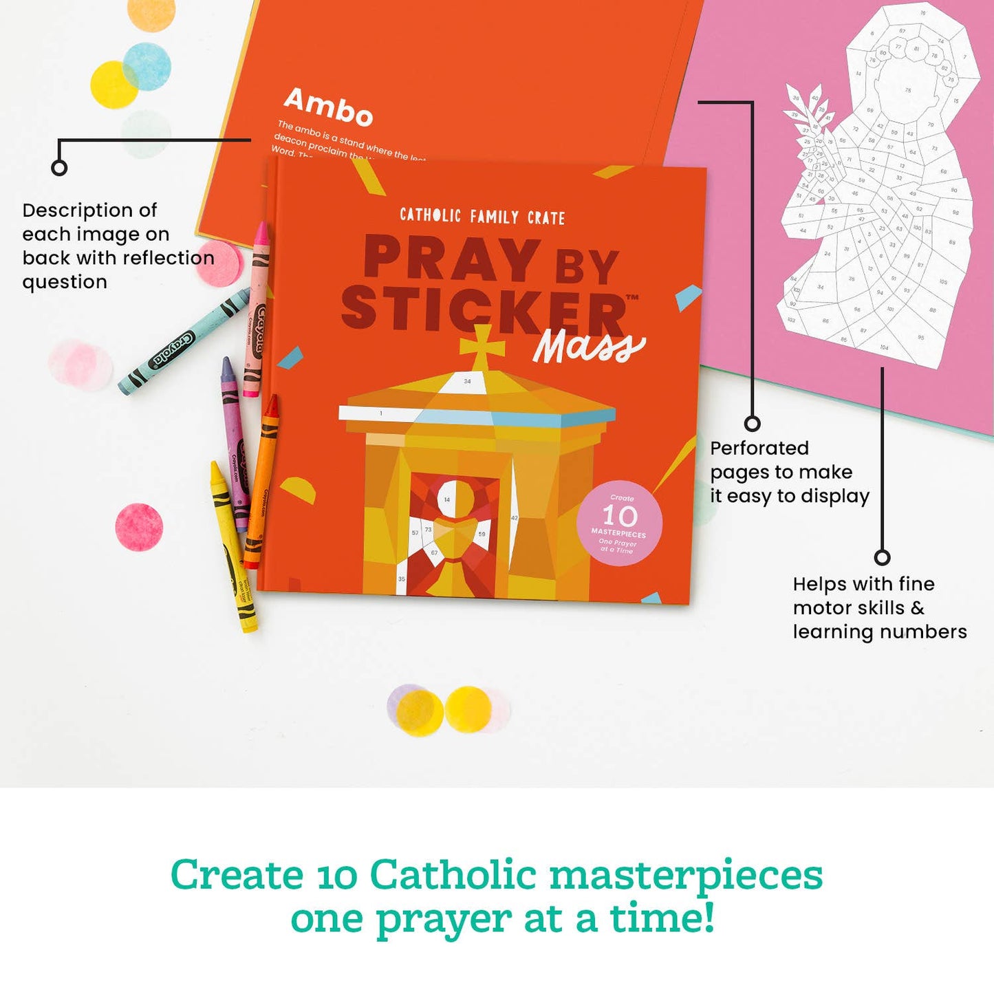 Catholic Family Crate® - Pray by Sticker: Mass Sticker Book