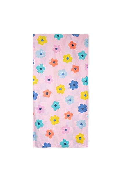 Katydid - Flowers & Check Quick Dry Towel