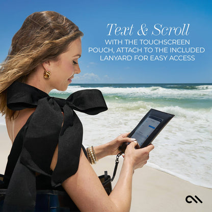 Case-Mate - Special Edition Bow Midnight Black Beach Tote w/ Phone Pouch