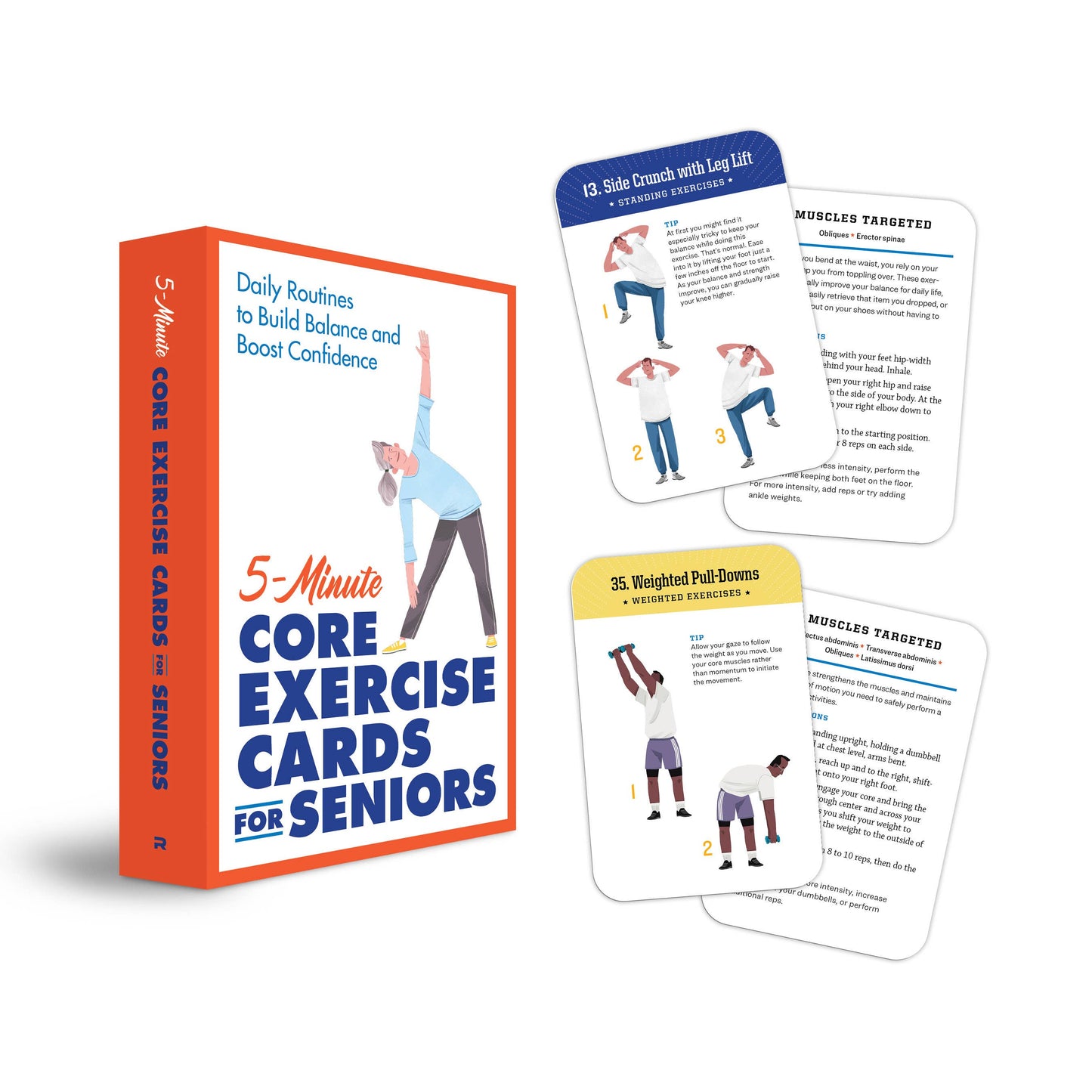 Sourcebooks - 5-Minute Core Exercise Cards for Seniors