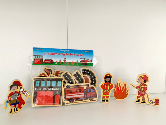 Saintly Heart LLC - St. Florian's Firefighter Bath Toy Set