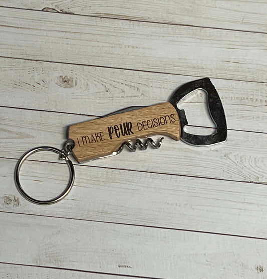 KW Laser Supplies - Bottle/Wine Opener Keychain