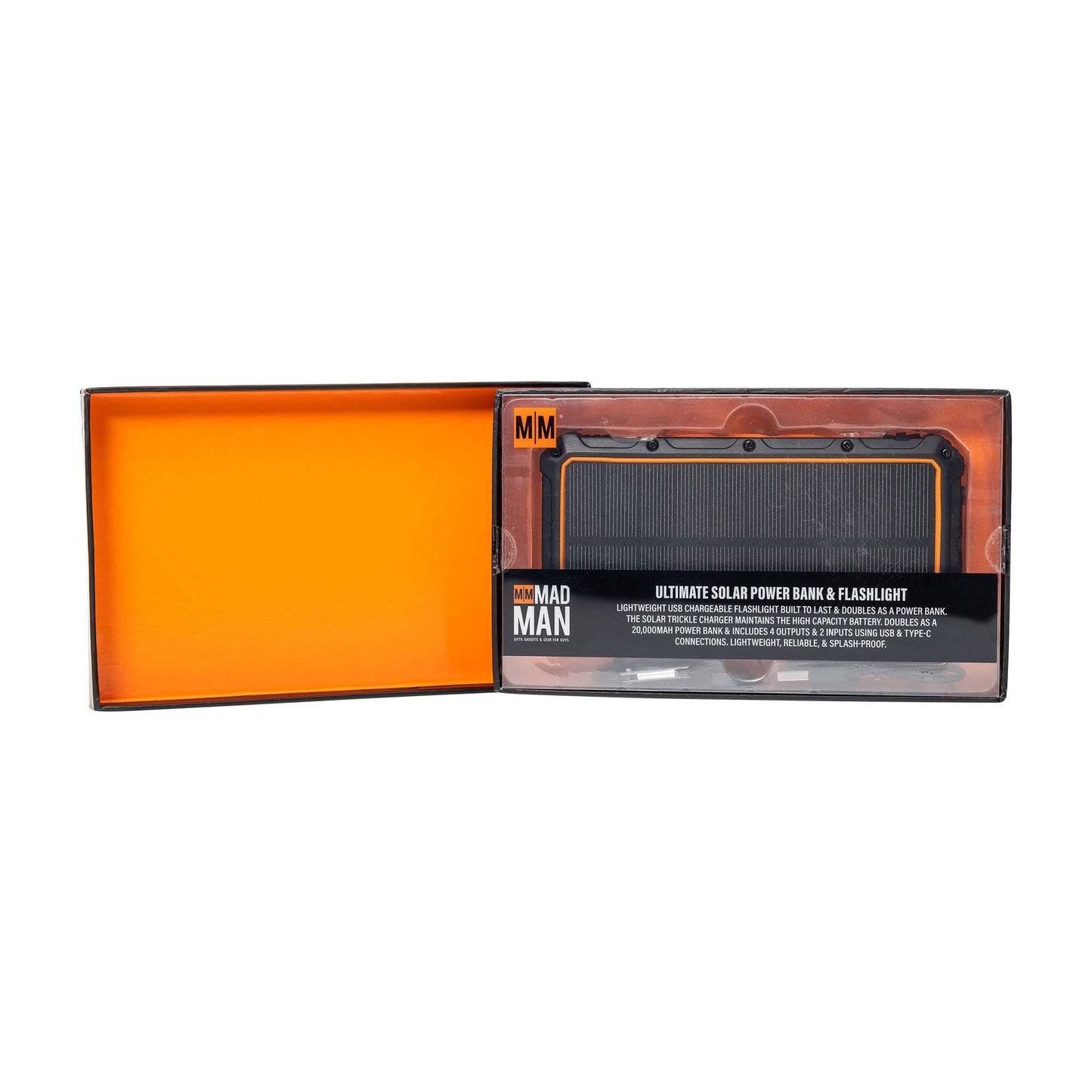 Mad Man - Ultimate Solar Power Bank & Flashlight